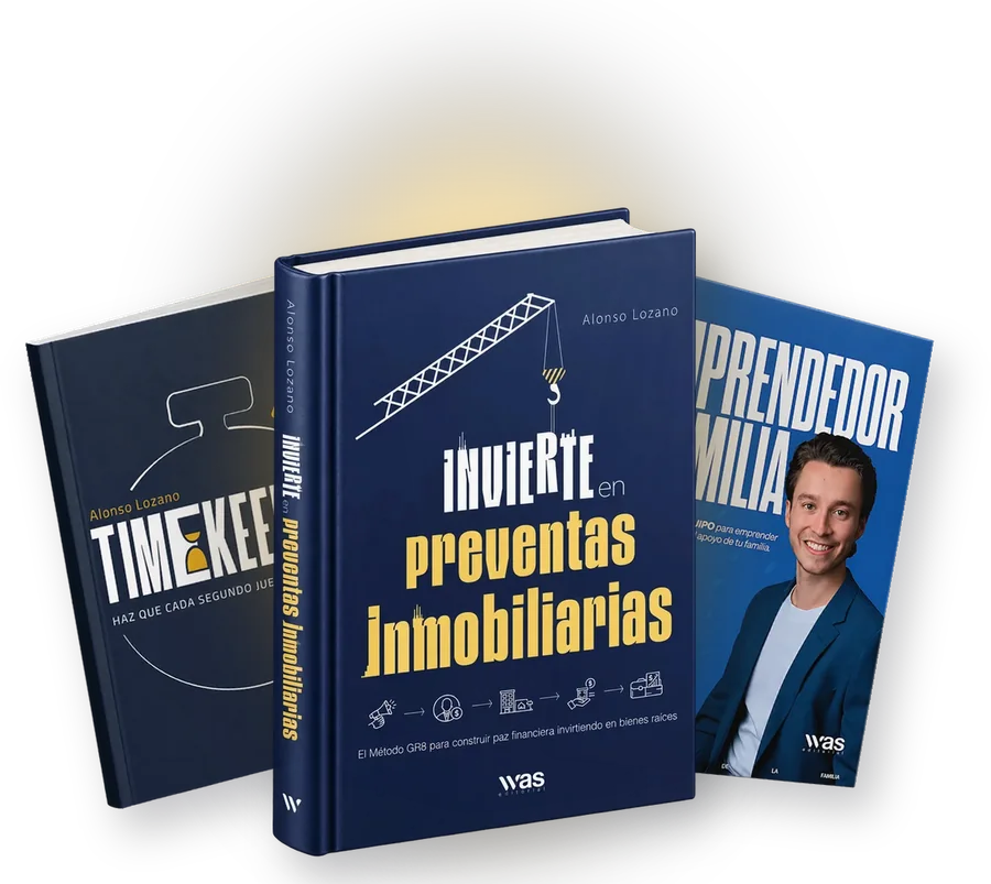 Los tres libros de Alonso Lozano: Timekeepers, El Emprendedor de la Familia e Invierte en preventas inmobiliarias